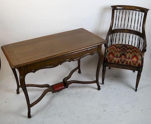 FRENCH STYLE BUREAUPLAT AND CHAIRLouis 387fd2