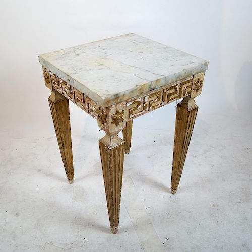 ANTIQUE CONTINENTAL MARBLE TOP 387fd6