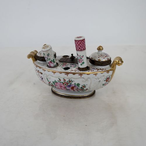 CONTINENTAL PORCELAIN ENCRIER INKWELL Continental 387ffc