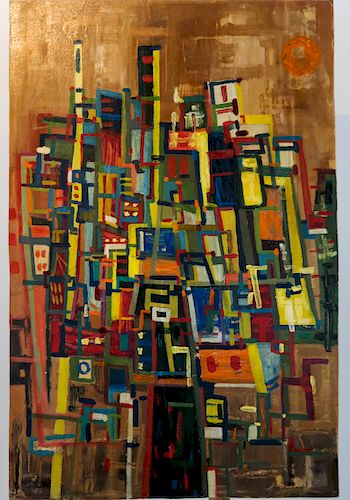 HENRY BROWN ABSTRACT OIL ON 388045