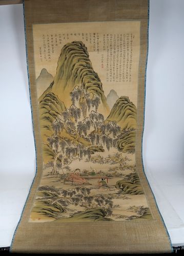 ASIAN SCROLL LANDSCAPEAsian scroll