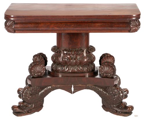 AMERICAN CLASSICAL CARVED MAHOGANY 38806d