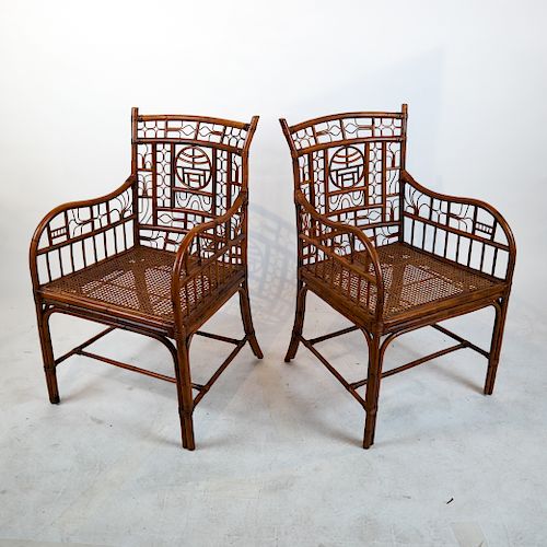 CENTURY CHAIR CO ASIAN BAMBOO 3880a5