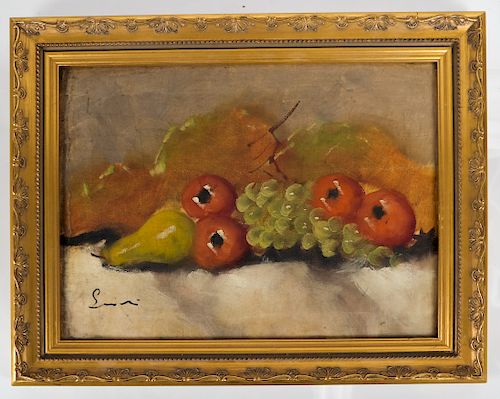 STILL LIFE WITH FRUIT - FRAMED