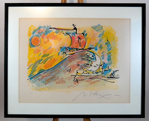 PETER MAX SUMMER VOYAGE LITHOGRAPH Summer 3880fd