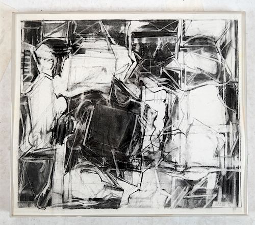 JAMES DEL GROSSO UNTITLED CHARCOAL  38811a