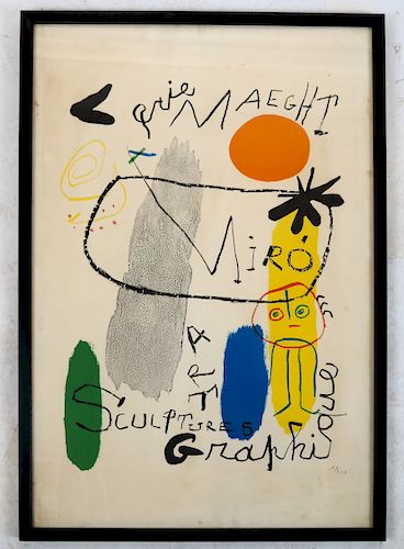 JOAN MIRO GALERIE MAEGHT PRINTJoan 38812e