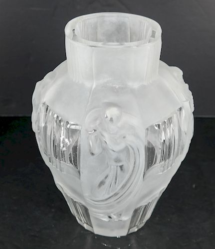 SIGNED LALIQUE FRANCE CLEAR 388136