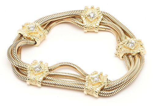 ALETTO CO 14K DIAMOND BRACELETLadies 38814f