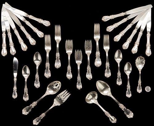 REED & BARTON BURGUNDY STERLING FLATWARE