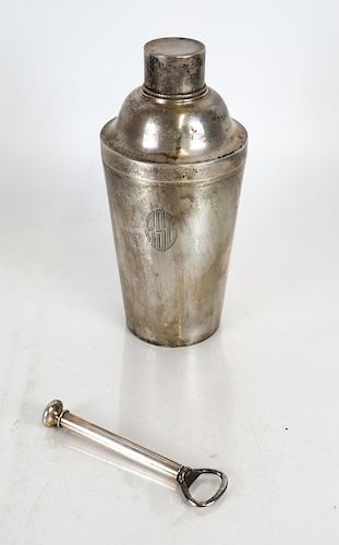 STERLING SILVER COCKTAIL SHAKER