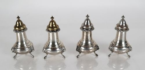 GORHAM STERLING SILVER CASTERSFour