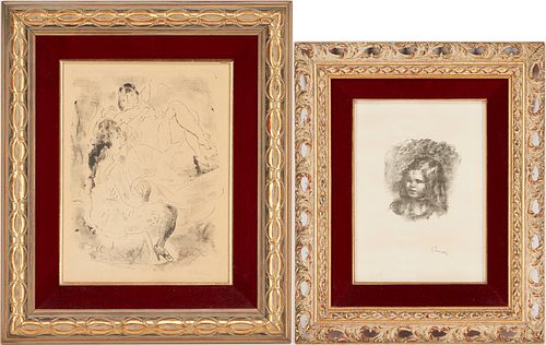 2 LITHOGRAPHS, PIERRE-AUGUSTE RENOIR