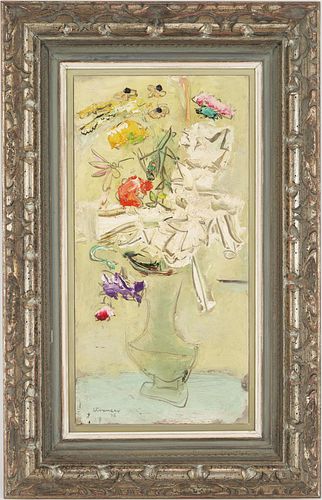 STERLING STRAUSER O/B PAINTING, FLORAL