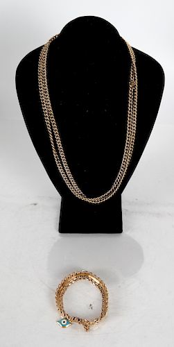 18K GOLD CHAIN BRACELET 69 8 3881ed