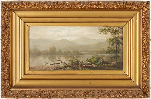 HUDSON RIVER SCHOOL O/B, PANORAMIC PAINTING