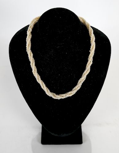 1930S SEED PEARL NECKLACE1930s triple-strand