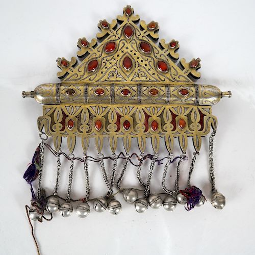 AFGHAN CENTRAL ASIAN ANTIQUE JEWELED 388292