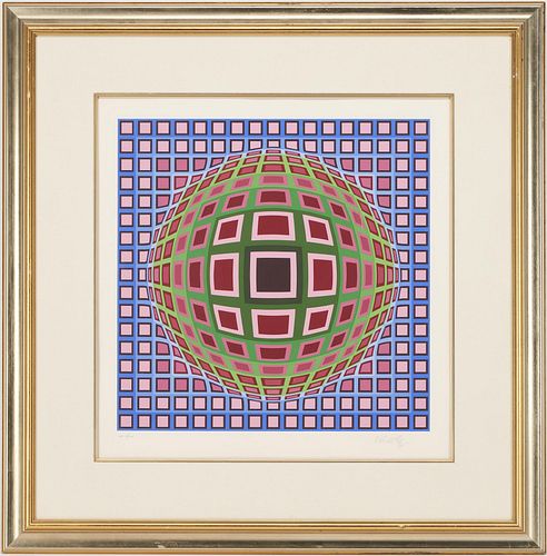 VICTOR VASARELY ARTIST PROOF SCREENPRINT,