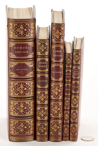 5 DICKENS BOOKS NOVELS STORIES  388354