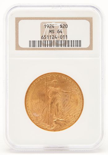 1924 20 SAINT GAUDENS DOUBLE GOLD 388373