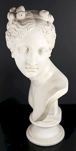 20TH CENTURY COMPOSITION BUST OF 3883ce