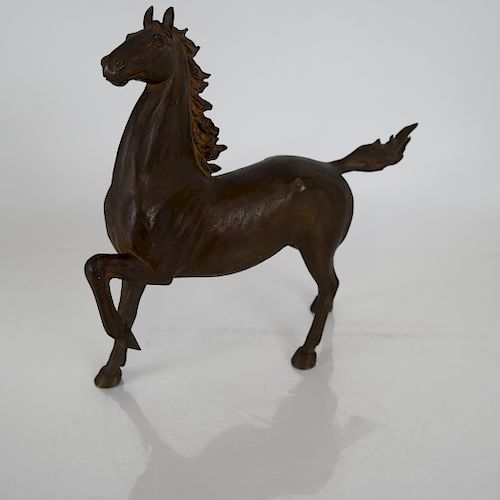 ASIAN BRONZE HORSE SCULPTURE BRONZEAsian 3883c8