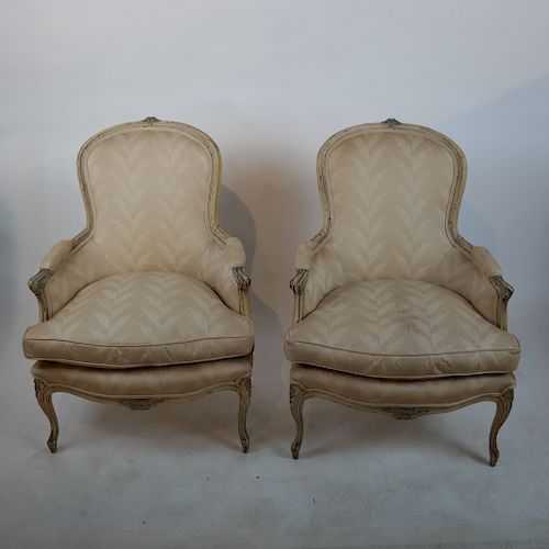 PAIR ANTIQUE FRENCH BERGERESPair