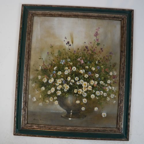 ROBERT MAIONE PAINTING FLORAL 3883e3