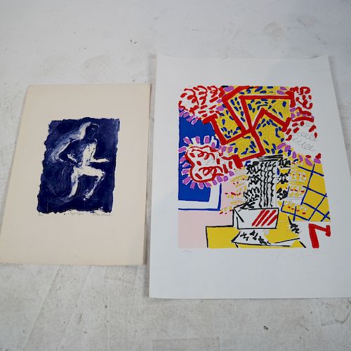 TWO UNFRAMED LITHOGRAPHS1) Knox