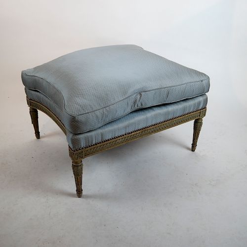 ANTIQUE CLASSICAL STYLE OTTOMAN BENCHCreme 38846b