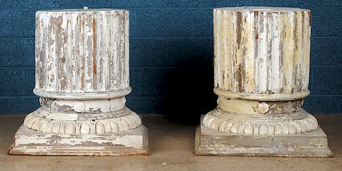 PAIR 19TH C NEOCLASSICAL PAINTED 38ac1e