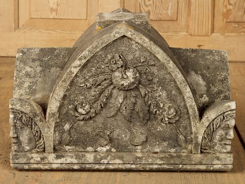 19TH C. CARVED MARBLE ARCHITECTURAL