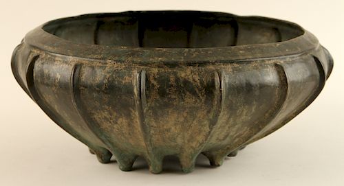 BRONZE PLANTER HIGH RELIEF PATTERNA