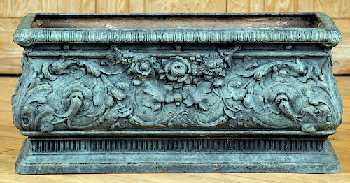 CAST IRON FLORAL AND ACANTHUS GARDEN