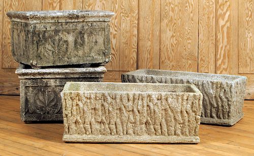 TWO PAIRS STONE NATURALISTIC GARDEN 38ad1c