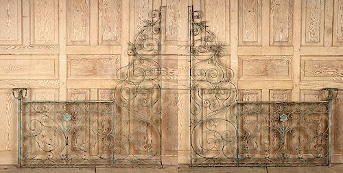 PAIR WROUGHT CAST IRON DIVIDERS