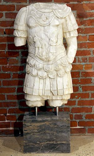 A MARBLE SCULPTURE ROMAN GLADIATOR 38ad7a