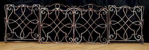 PAIR FRENCH WROUGH IRON GATES CIRCA 38ad98