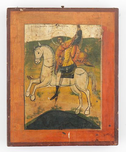 GREEK PROVINCIAL ICON OF ST. GEORGE,