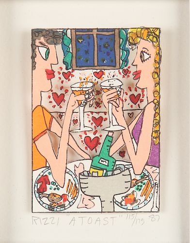 JAMES RIZZI (1950-2011) A TOAST, 1987James