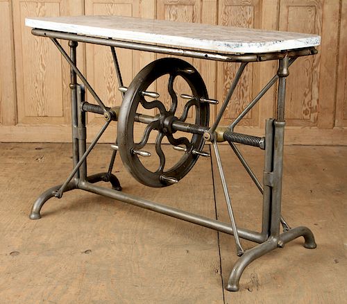 CAST IRON MARBLE TOP MECHANICAL 38ae6e