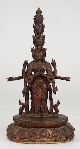 ANTIQUE CHINESE FIGURE OF BODHISATTVA