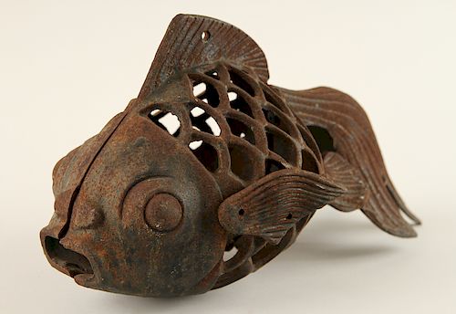 CAST IRON KOI FISH CANDLE SHADEA