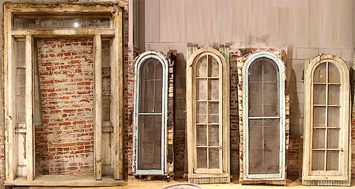 LOT 4 19TH CENT. WINDOWS WITH ENTRANCE