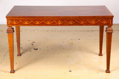 FINE SWEDISH MAHOGANY AND MARQUETRY