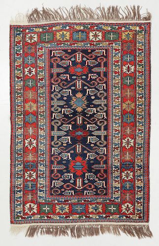 CAUCASIAN PERPEDIL RUG EARLY 20TH 38af77