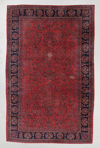 ANTIQUE MANCHESTER KASHAN RUG  38af7e