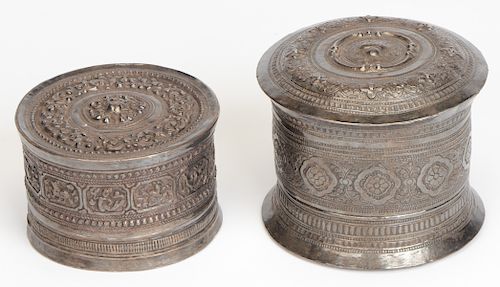 TWO ANTIQUE SILVER SHAN BURMESE 38afd0