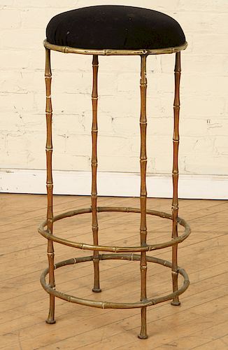 BRONZE BAMBOO FORM BAR STOOL MANNER 38b005